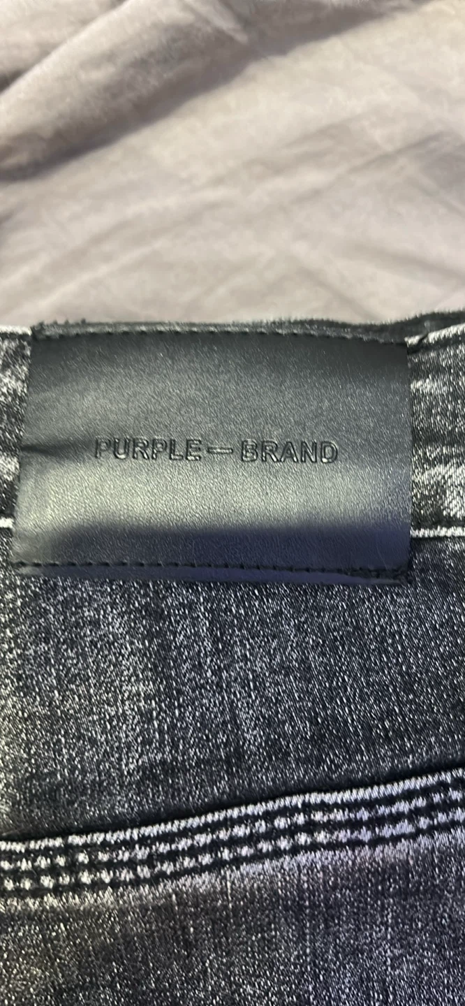Purple Brand Slim Fit Distressed Jeans - photo 2
