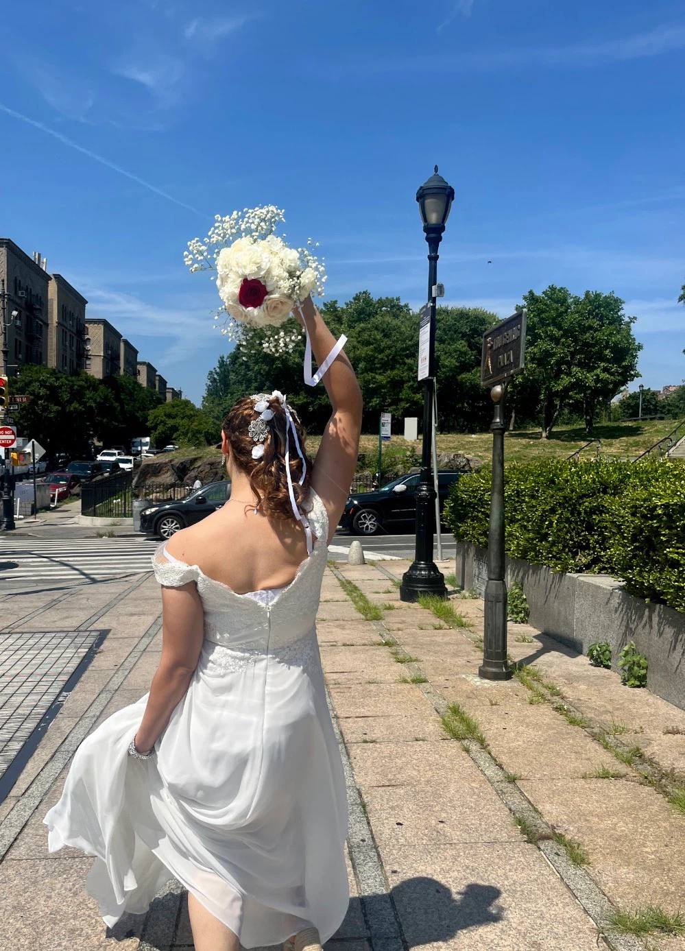 Embroidered Top Off White Wedding Dress Ball floor Length - photo 3
