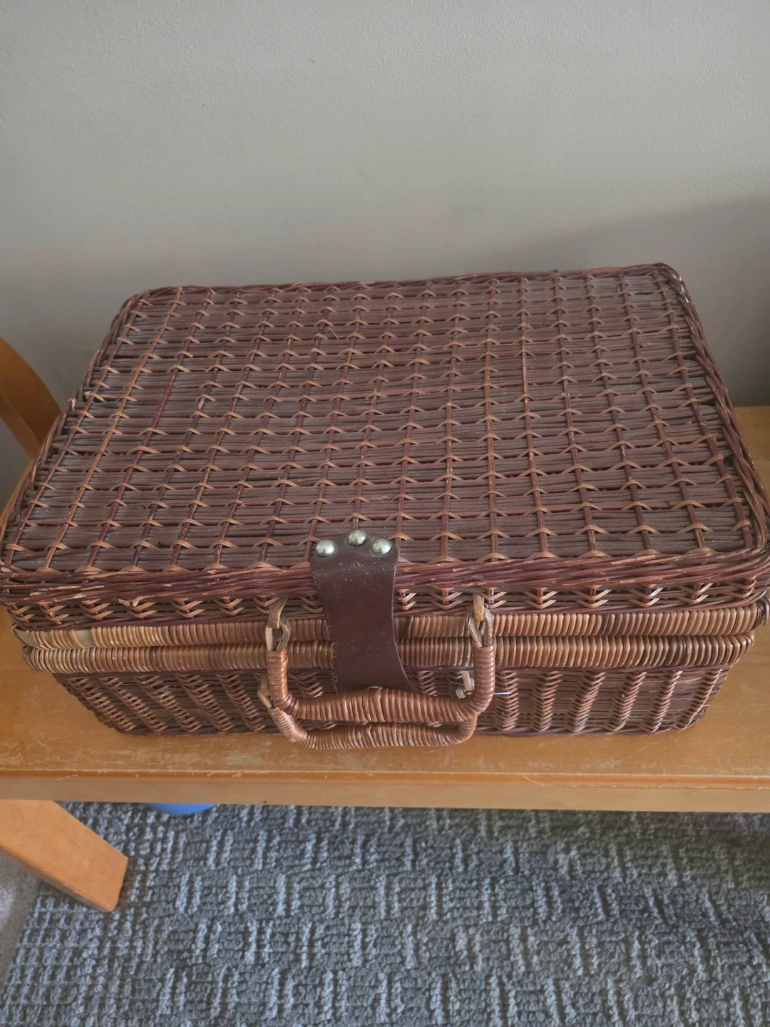 Wicker Picnic Basket Set