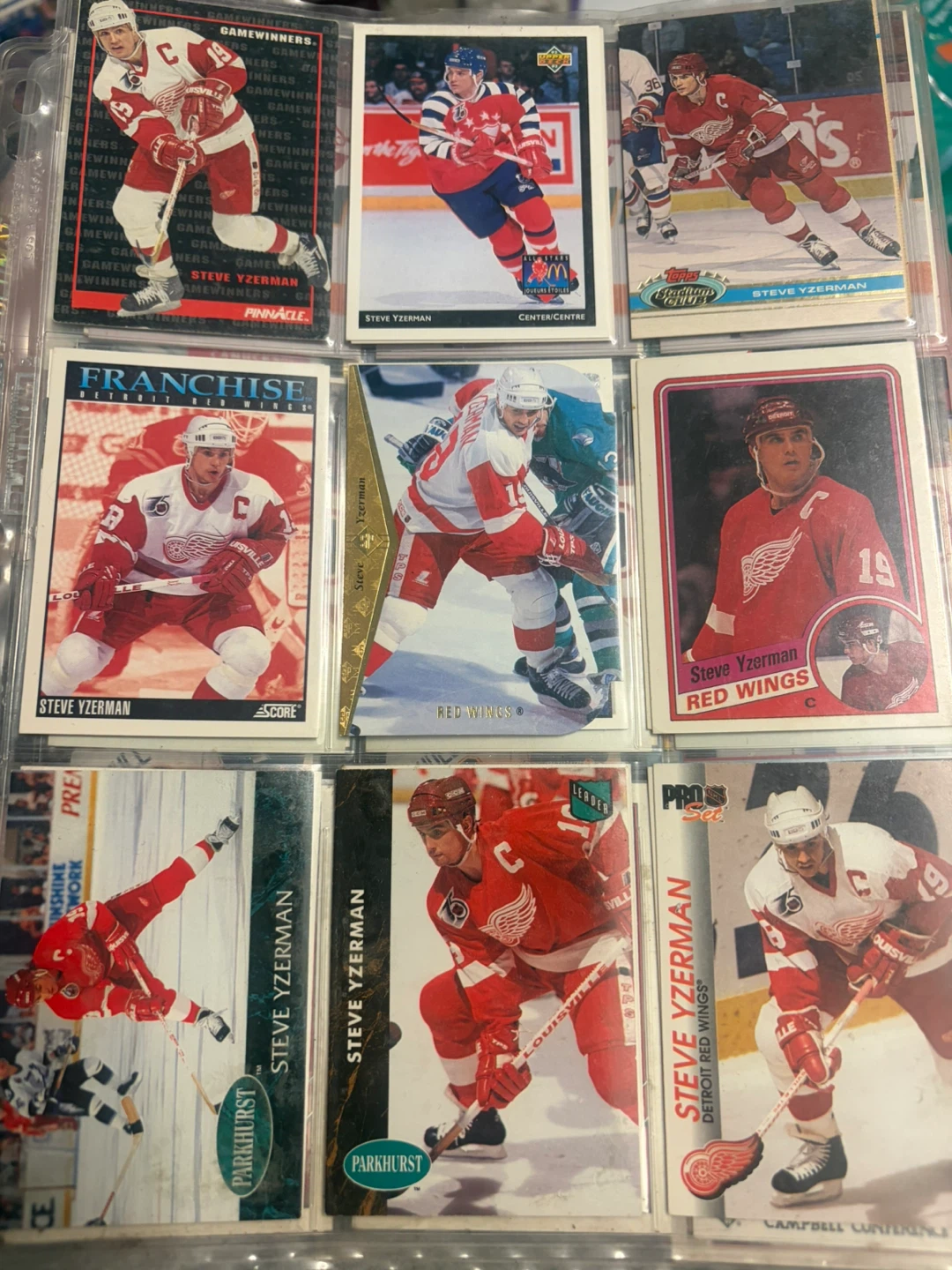 Steve Yzerman Hockey Cards Collection