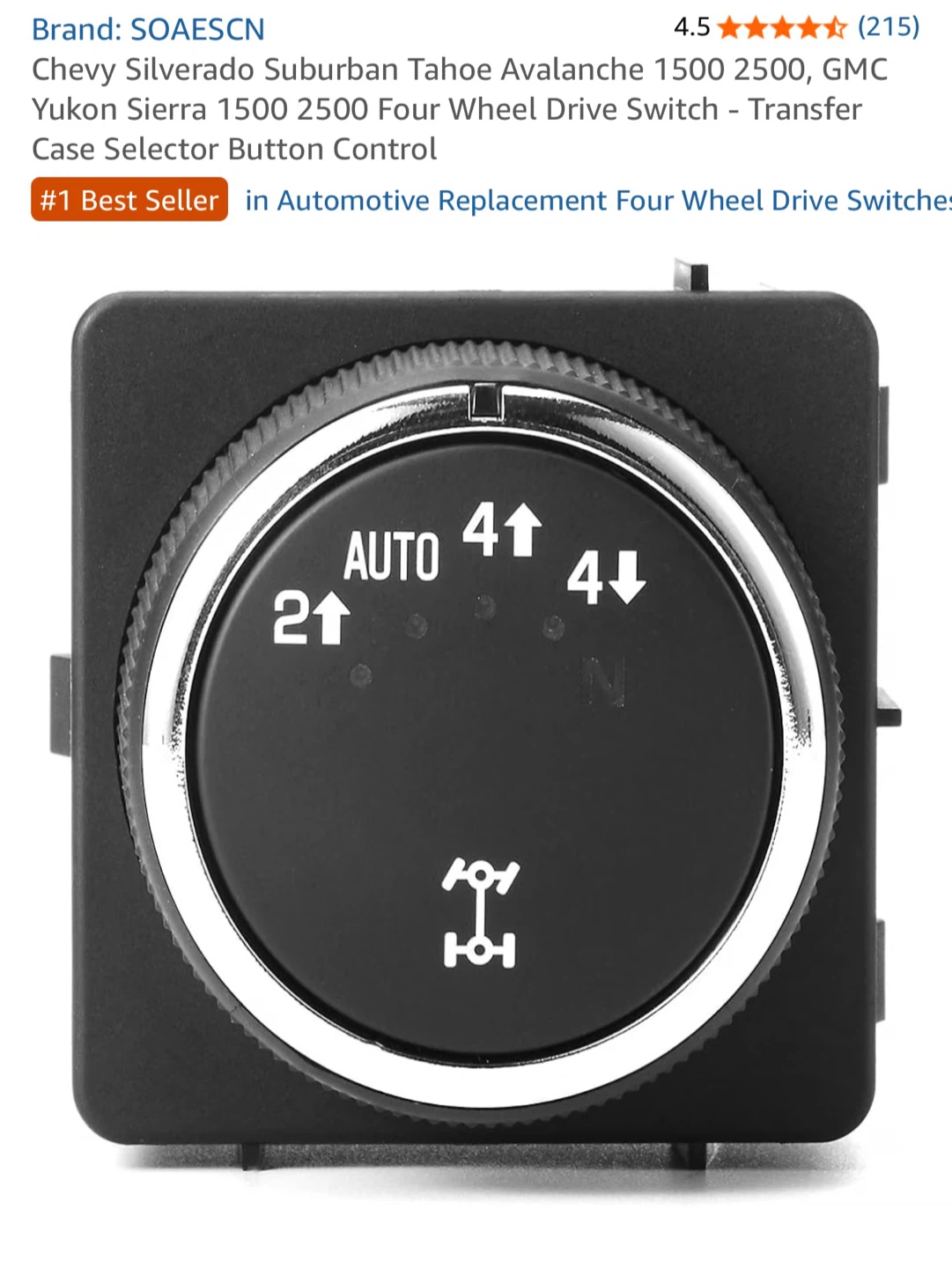 Four Wheel Drive Switch