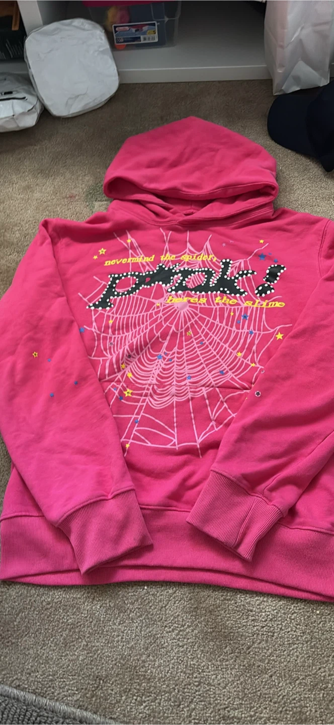 Spider Pink Hoodie(NEED GONE FAST)