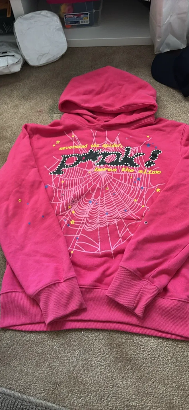 Spider Pink Hoodie(NEED GONE FAST)