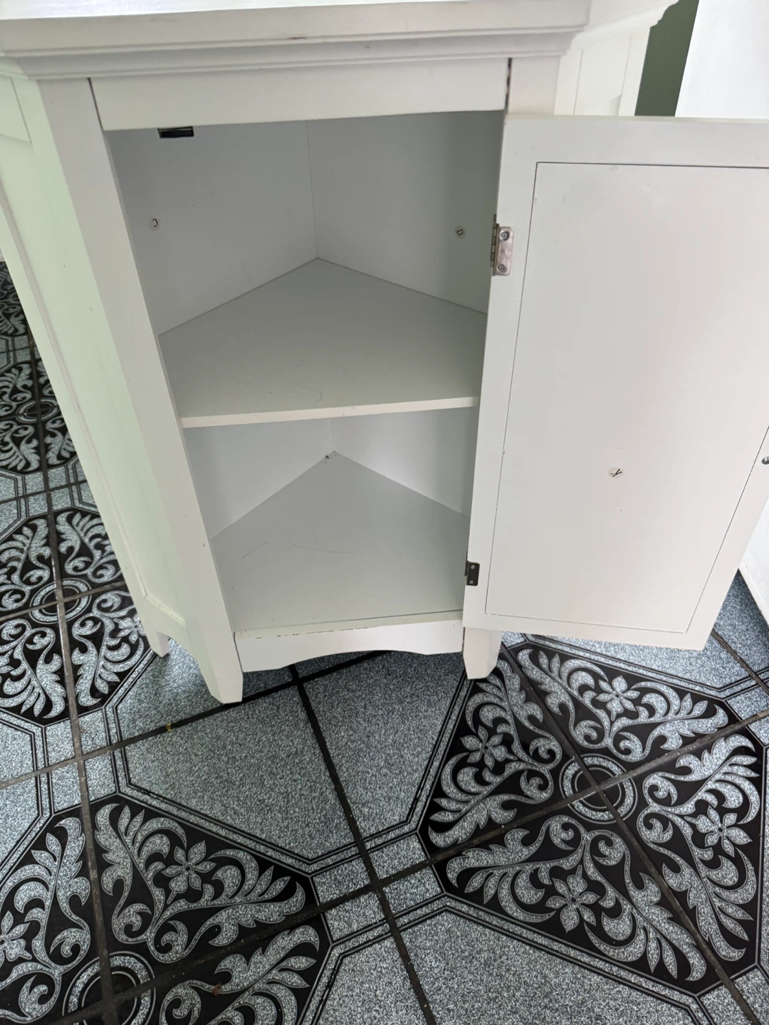 White Corner Cabinet - photo 3