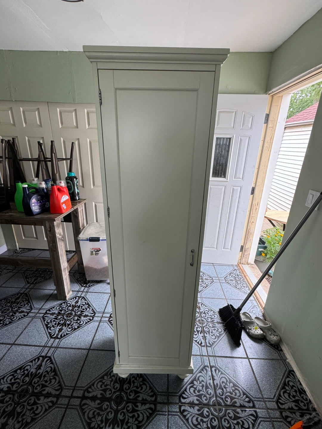 Tall Storage Cabinet with Shelves