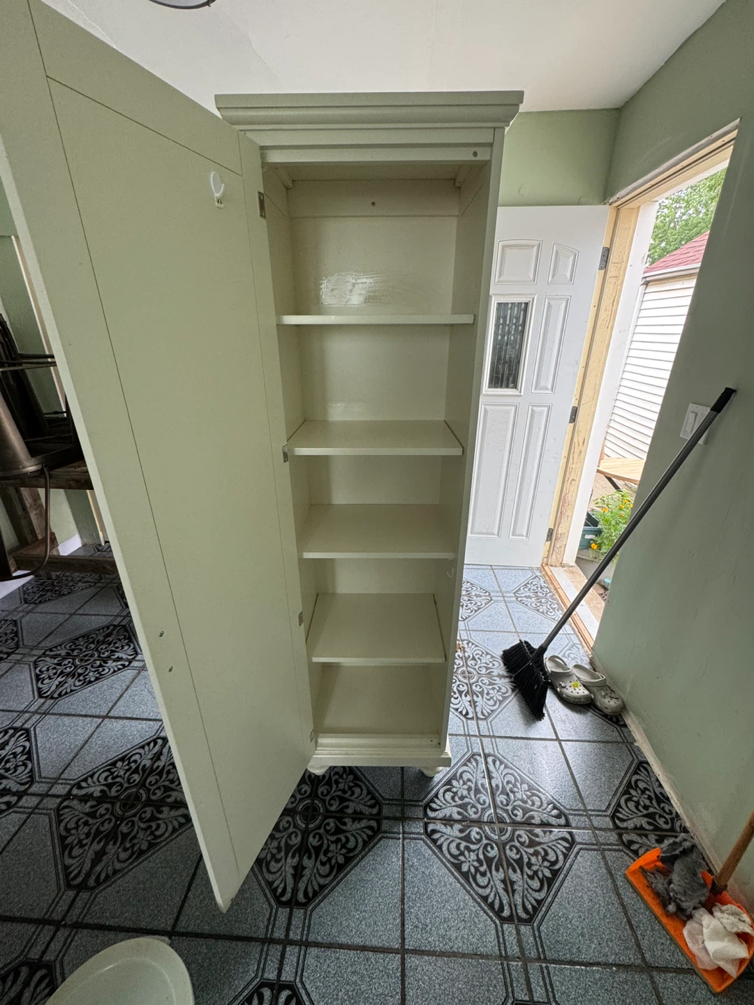 Tall Storage Cabinet with Shelves - photo 2