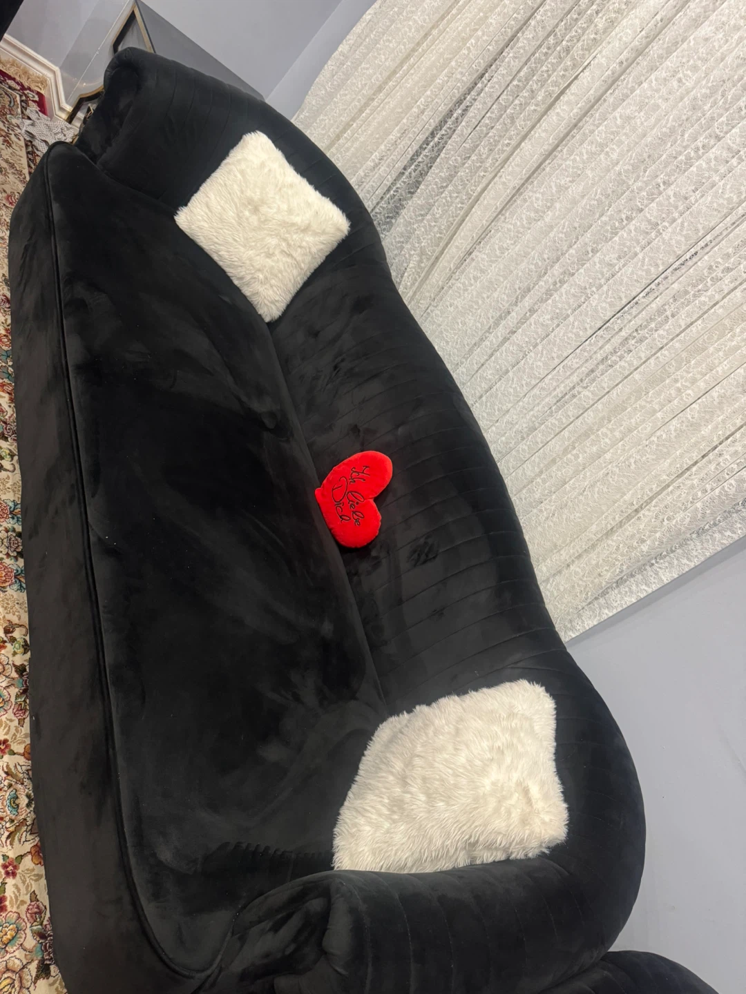 Black Velvet Sofa and Armchair Set - photo 4