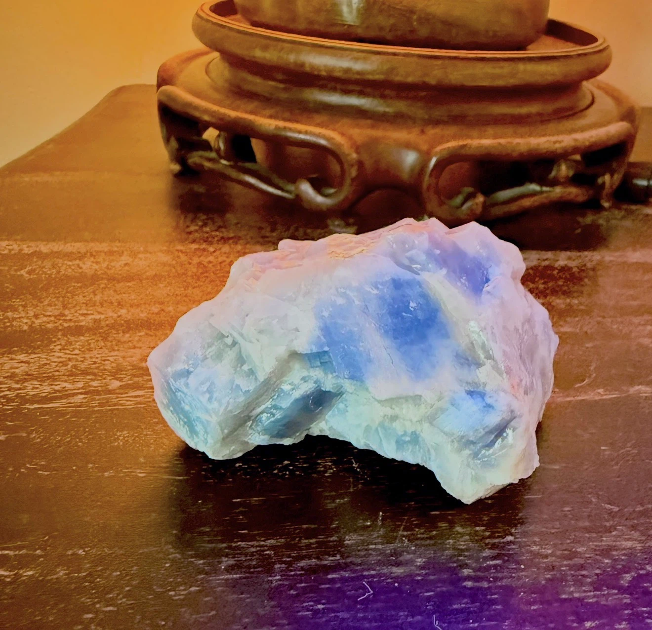 Blue Celestine Celestine Crystal From Morocco - photo 3