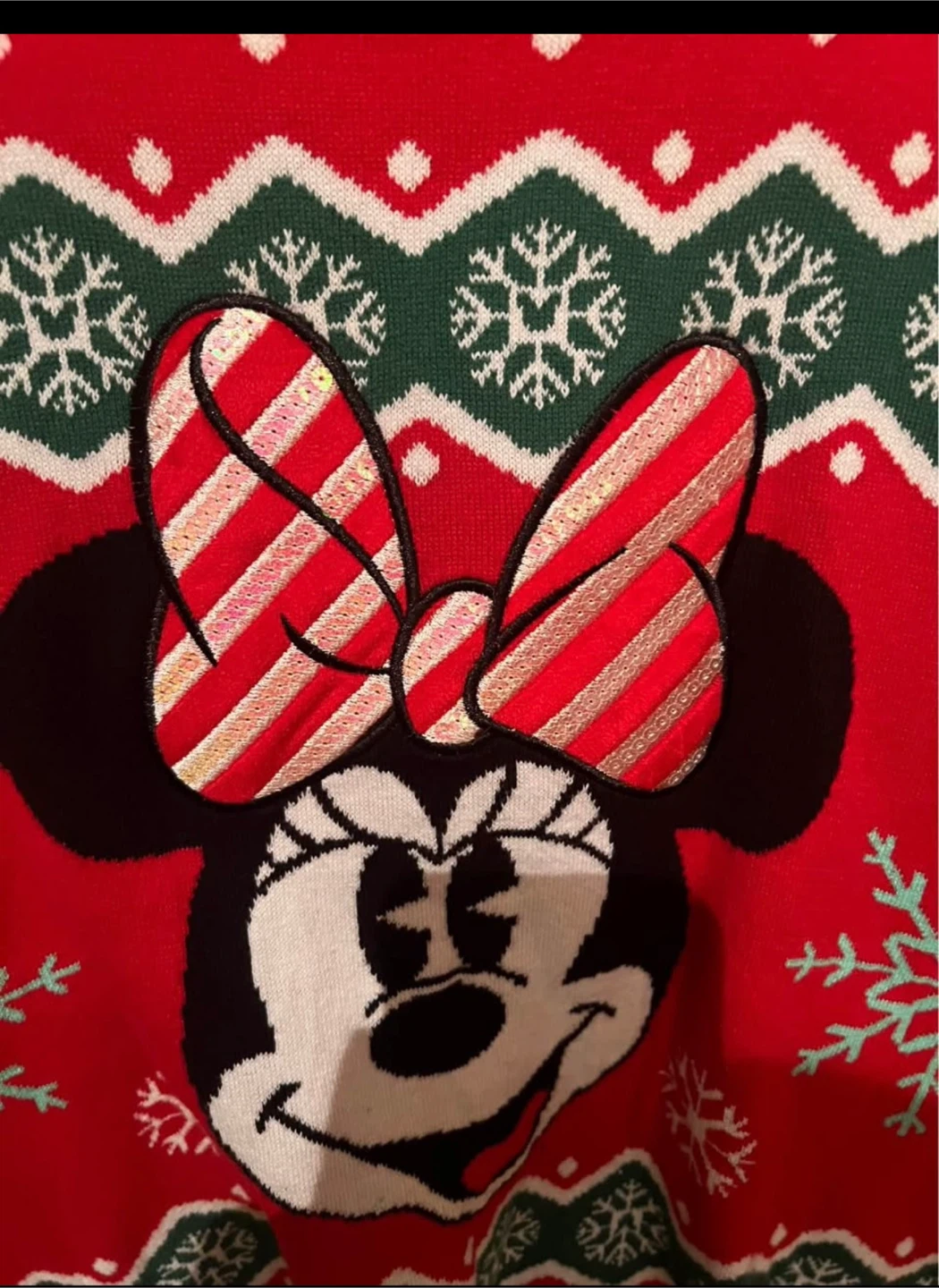 OFFICIAL Disney Minnie Mouse Christmas Sweater 4XL - photo 3