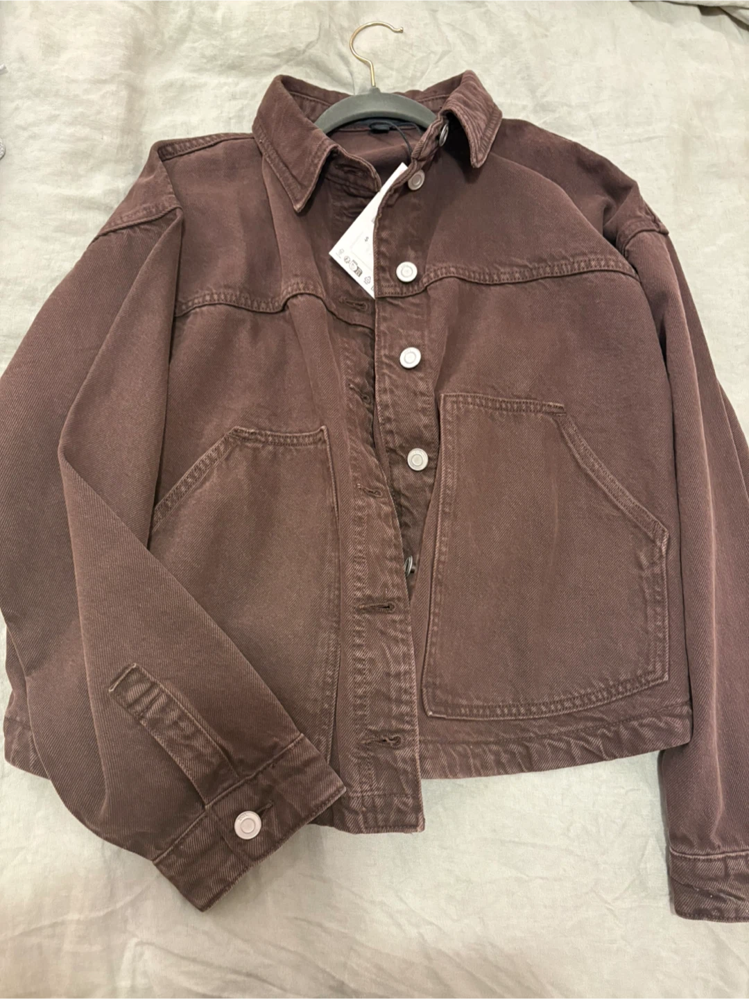 Zara Brown Denim Jacket