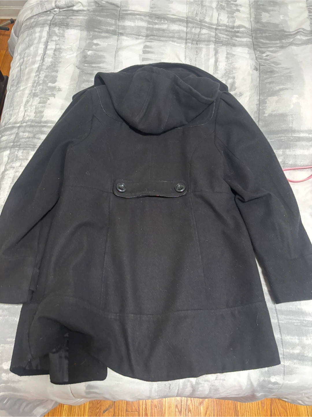 Rellius Women's Black Toggle Coat with Hood - photo 2