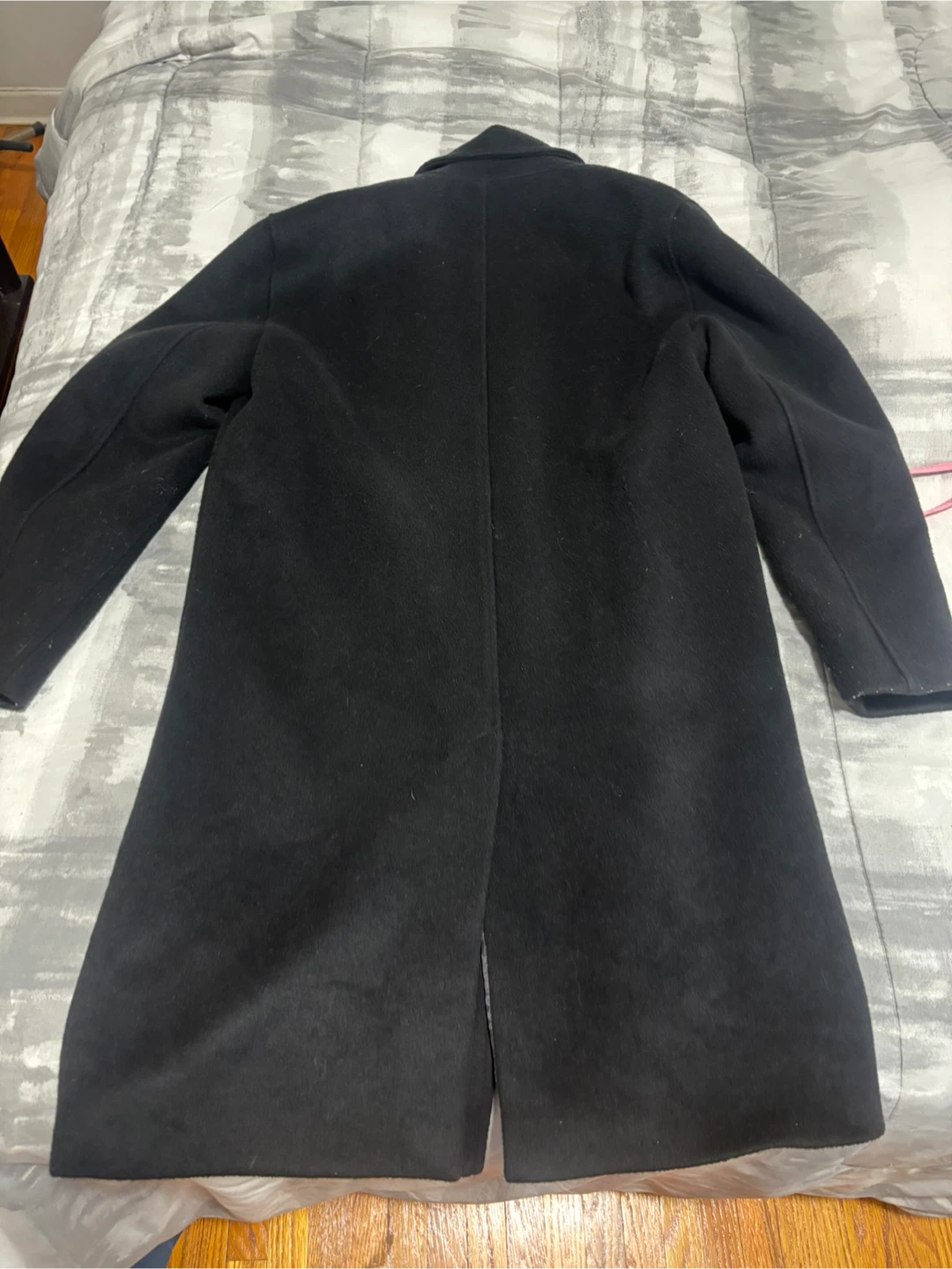 ZARA Black Wool Blend Overcoat - photo 3