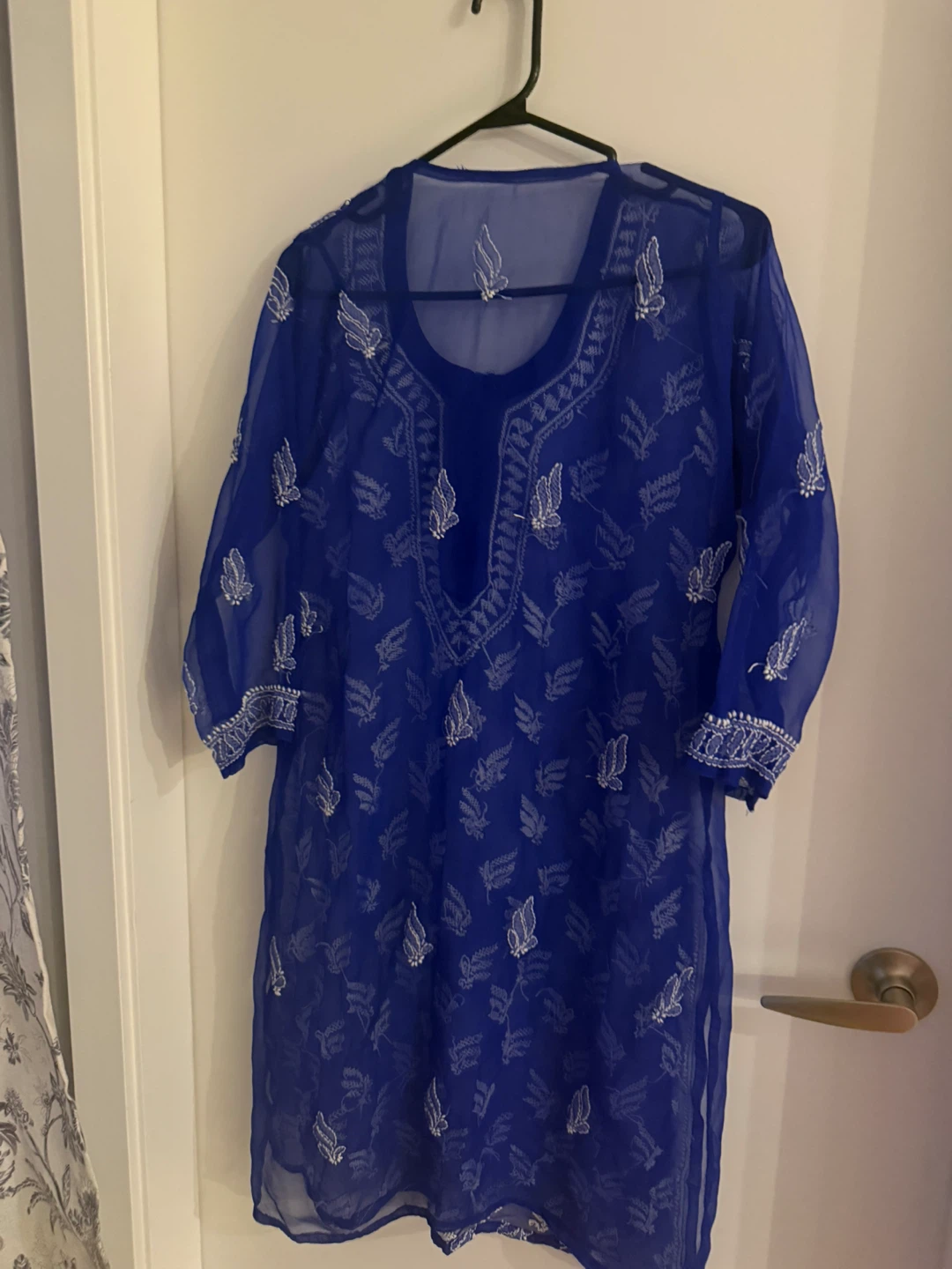 Blue ChikanKari Kurta - photo 2