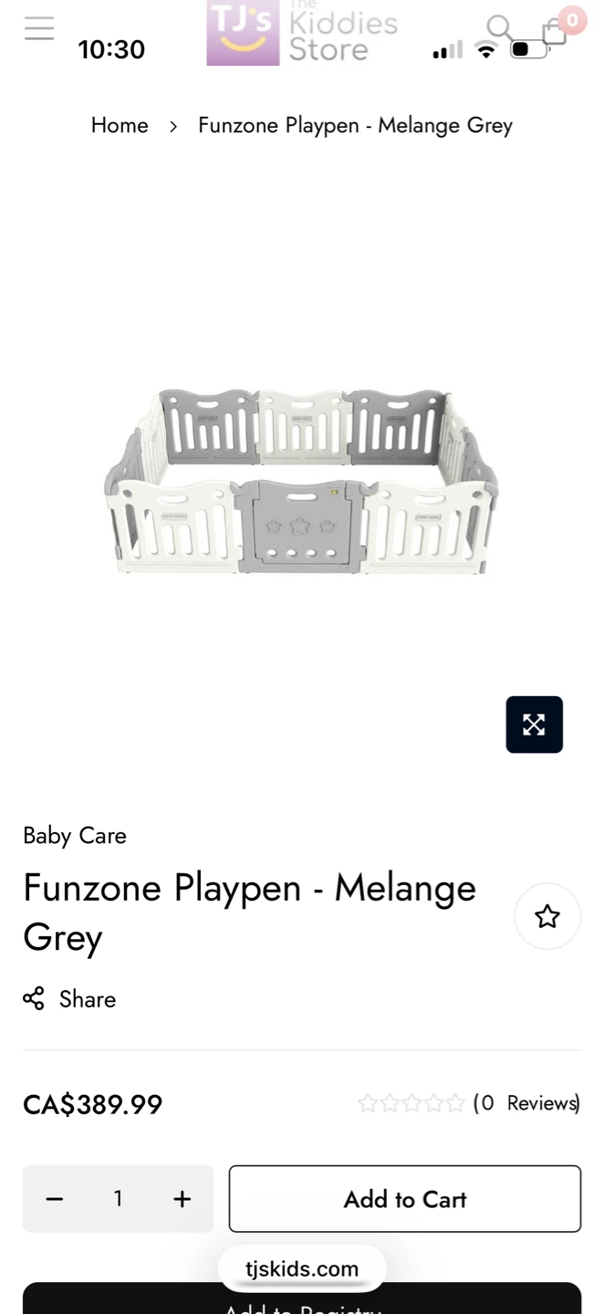 Funzone Playpen - Melange Grey - photo 3