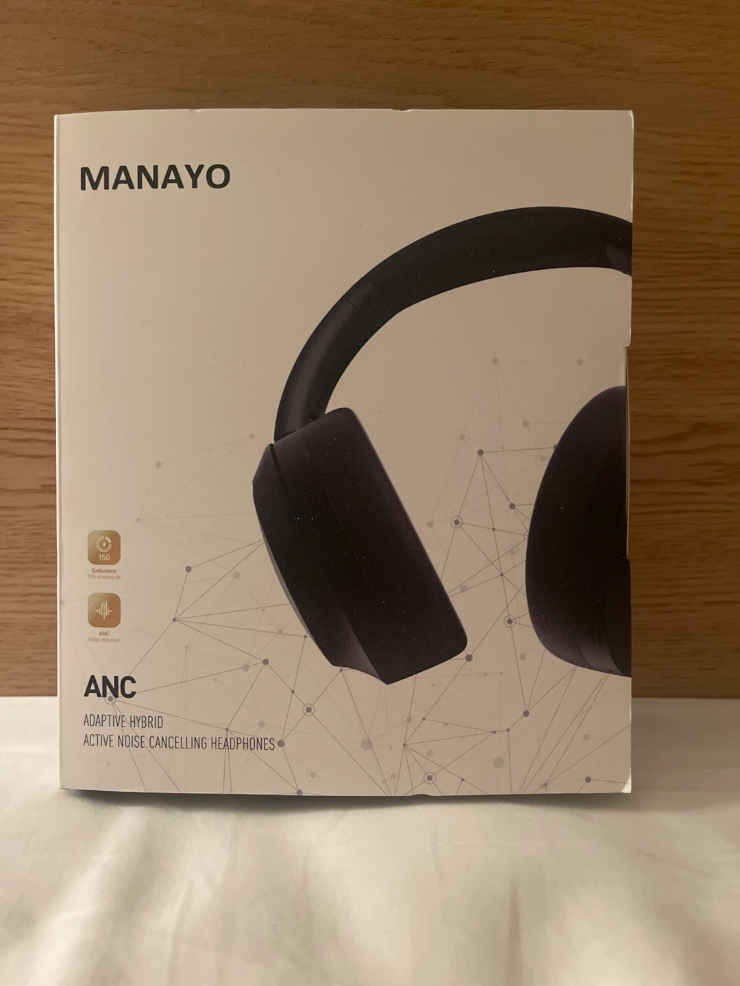 MANAYO Adaptive Hybrid Active Noise Cancelling Headphones