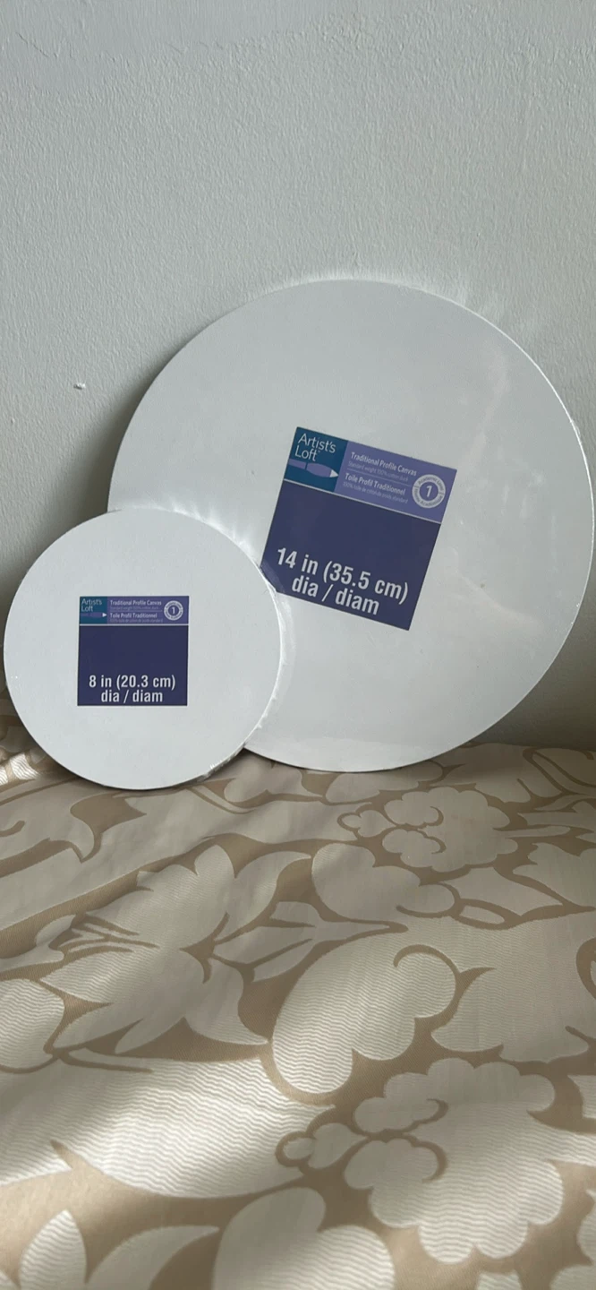 Artist's Loft Round Canvas Set