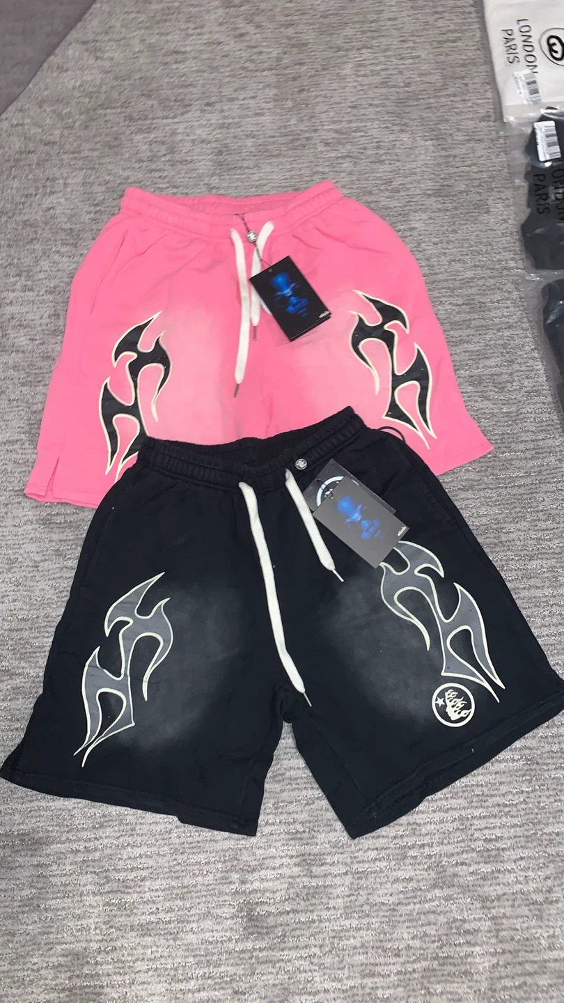 Hellstar Shorts - Pink and Black