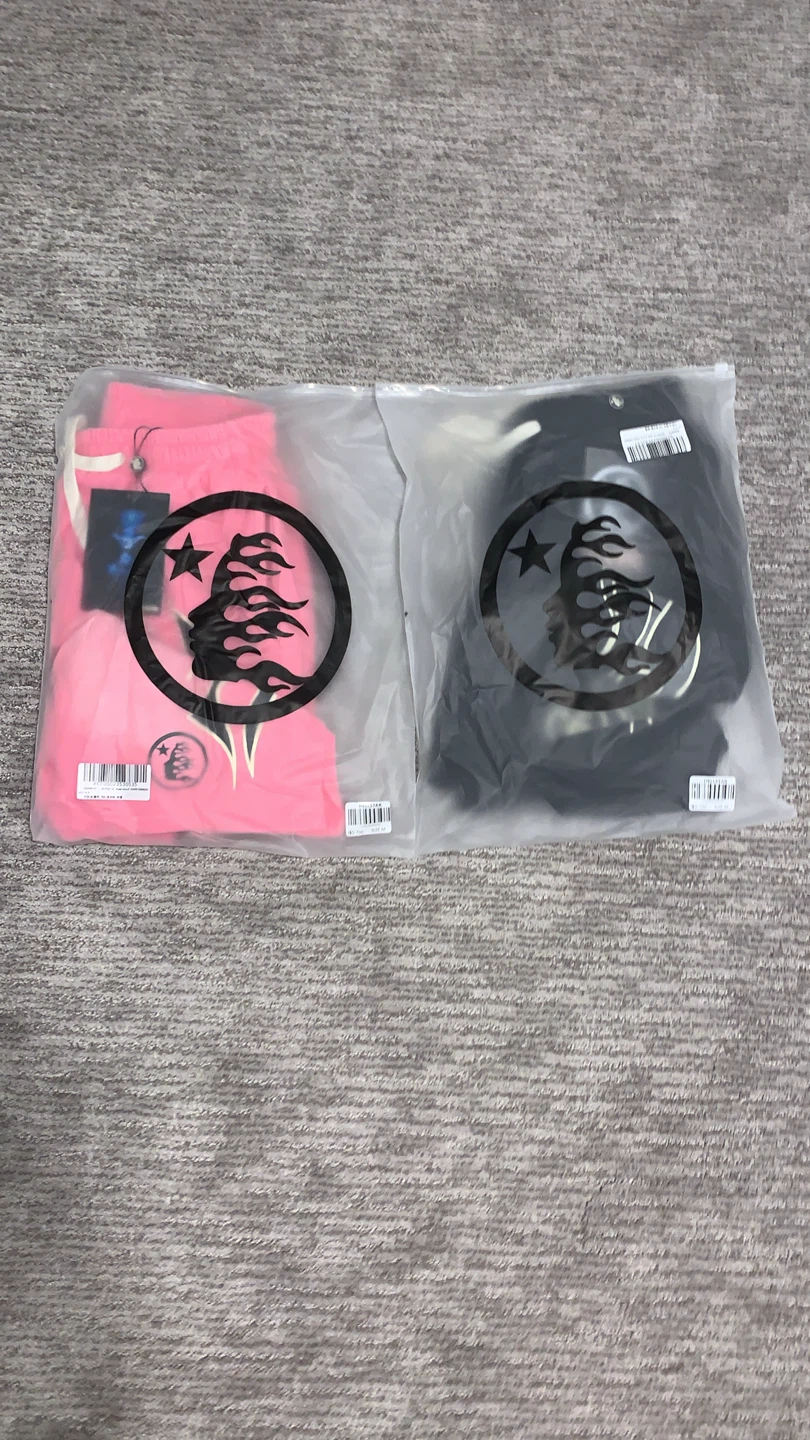 Hellstar Shorts - Pink and Black - photo 4