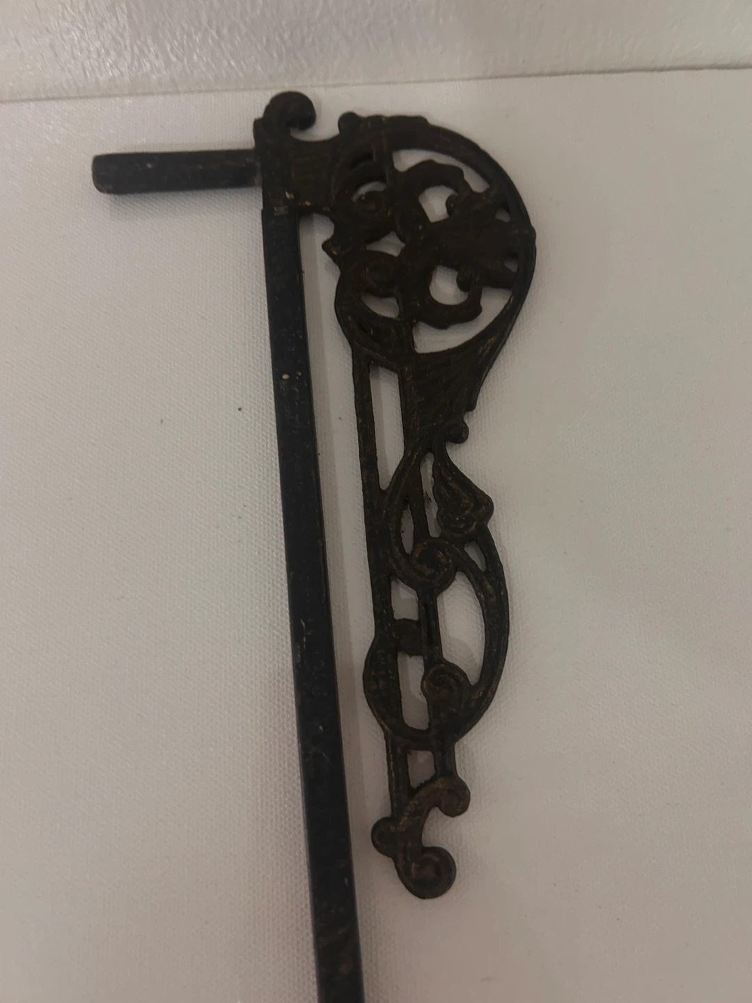 Ornate Black Metal Wall Hook - photo 2
