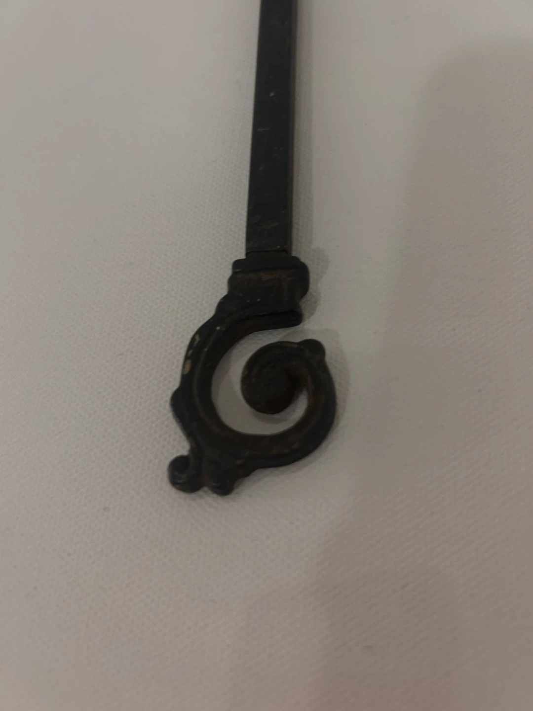 Ornate Black Metal Wall Hook - photo 3
