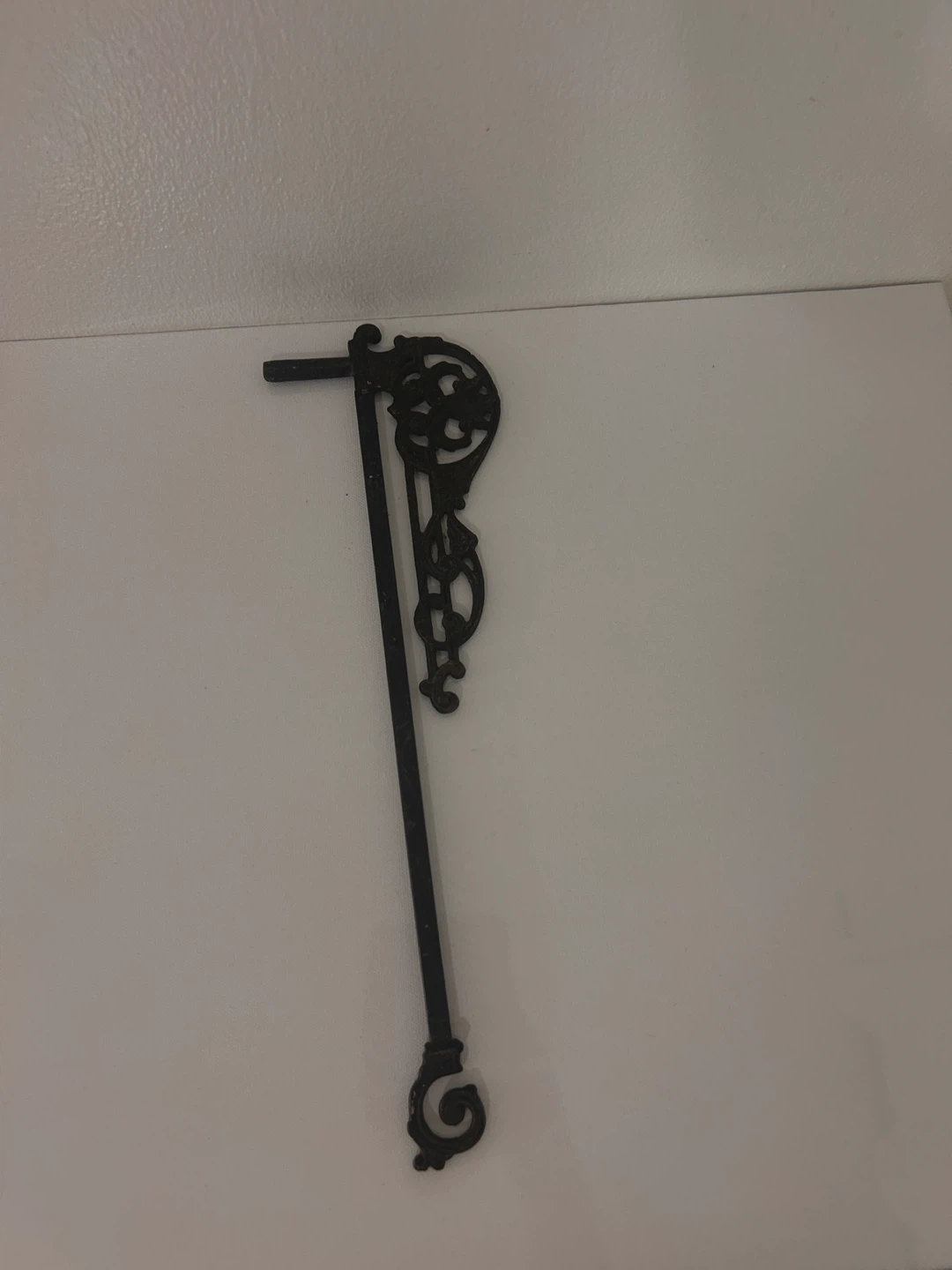 Ornate Black Metal Wall Hook - photo 4