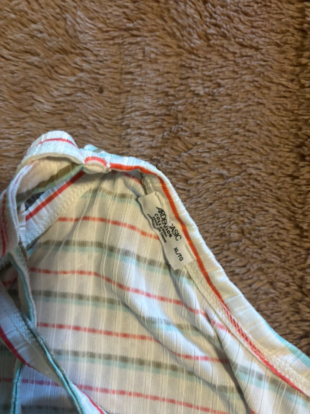 Basic Collection Striped Halter Tank Top - XL/TG - photo 2