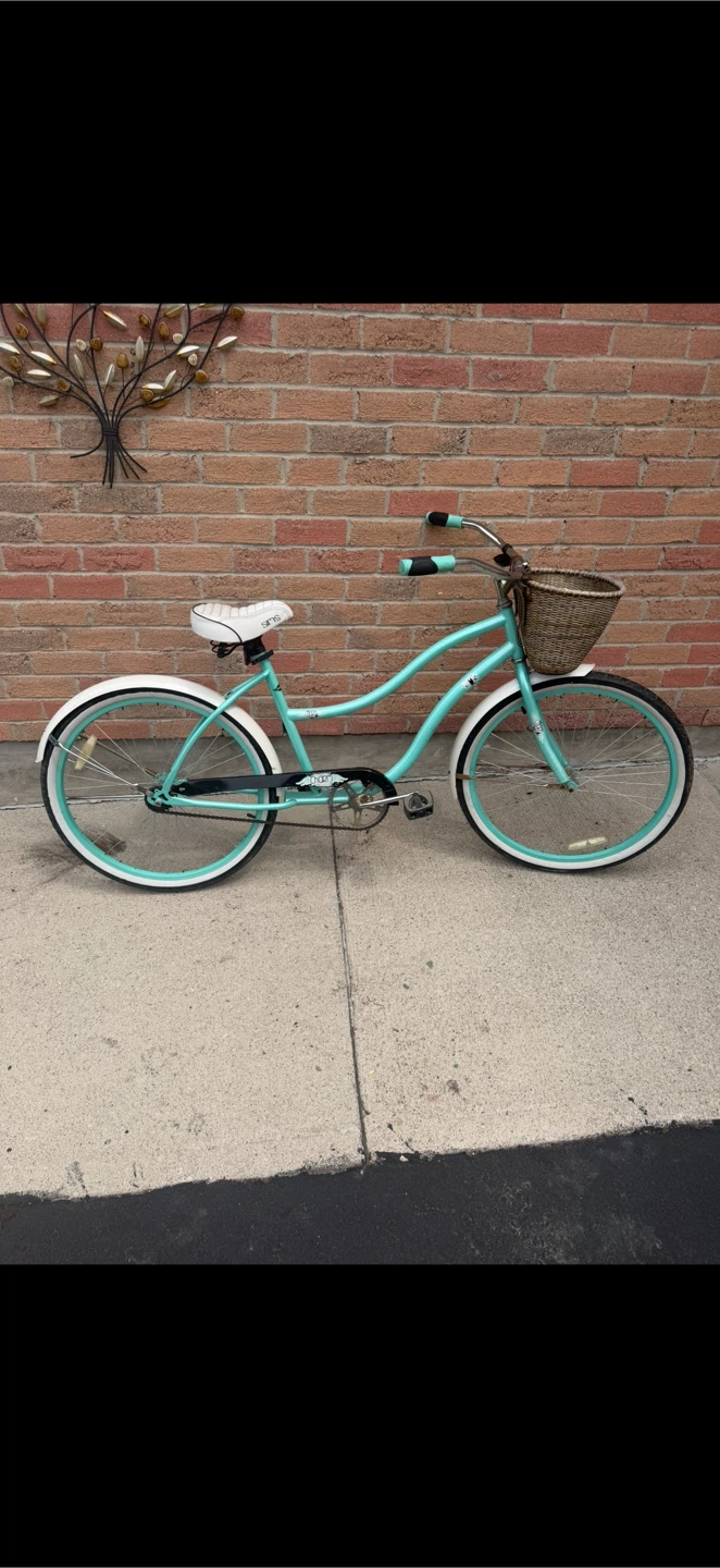 Fashionable Bike with Storage Basket