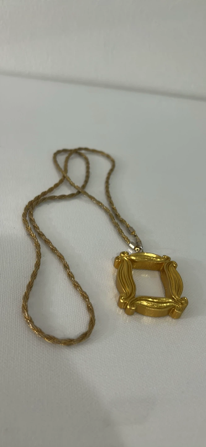 Gold-tone Friends Central Perk Picture Frame Necklace