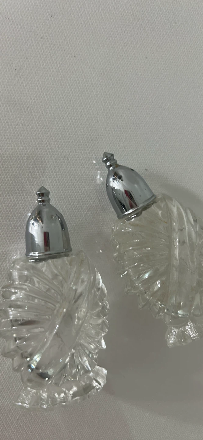 Glass Salt and Pepper Shakers