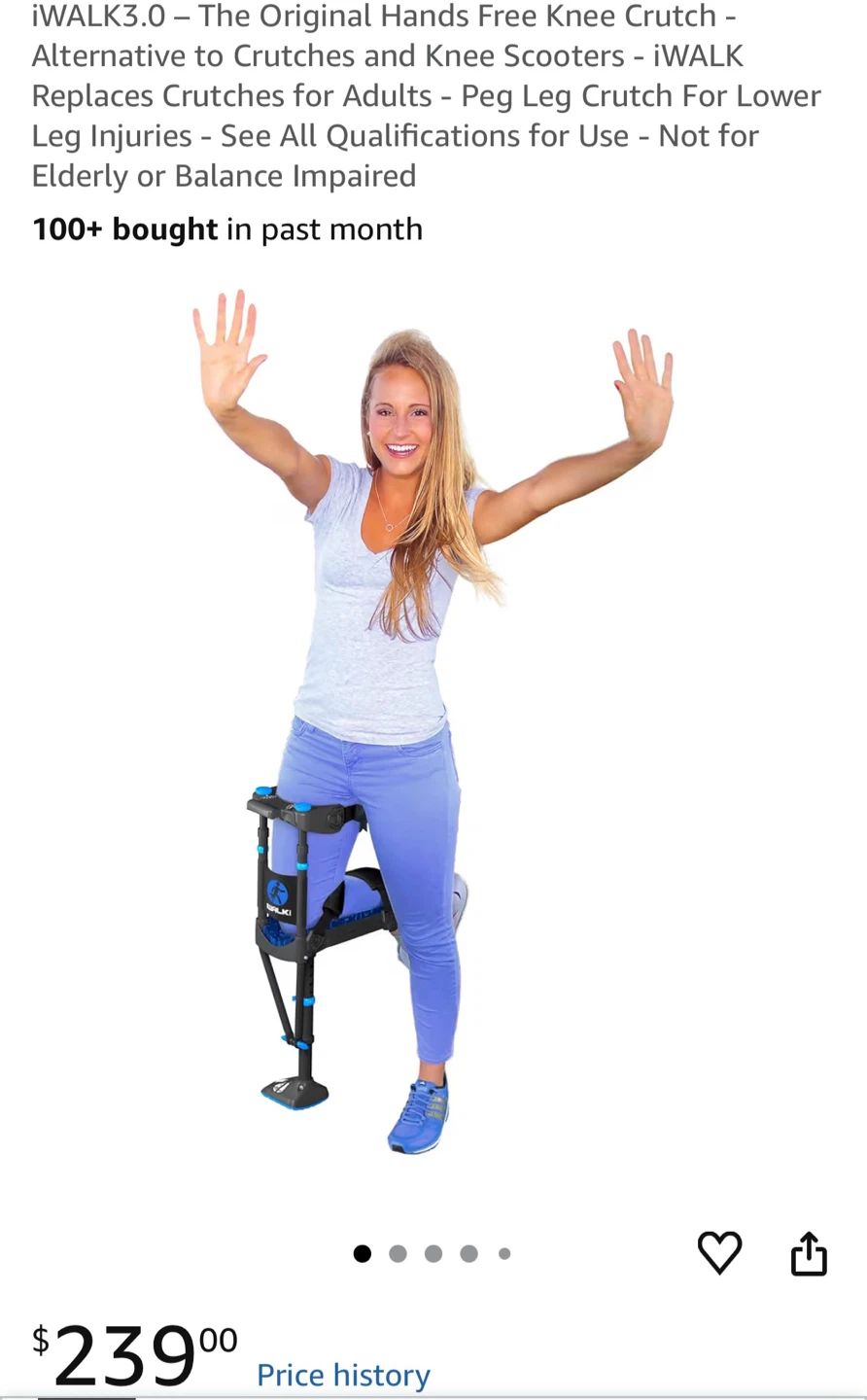 iWALK3.0 Free Knee Crutch Alternative - photo 3