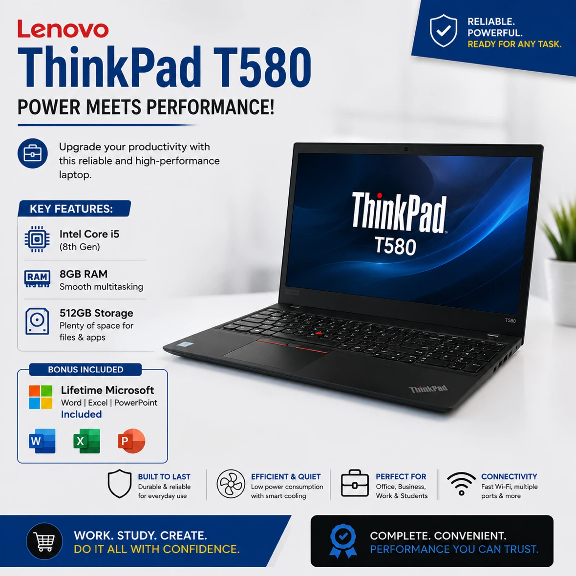 Lenovo ThinkPad T580 Laptop