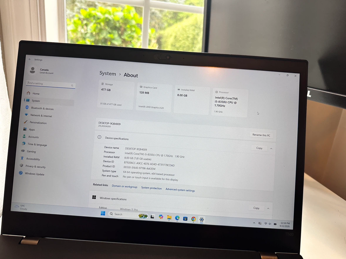 Lenovo ThinkPad T580 Laptop - photo 3