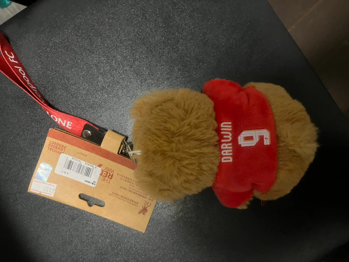 Liverpool FC Darwin Nunez #9 Plush Toy Keychain