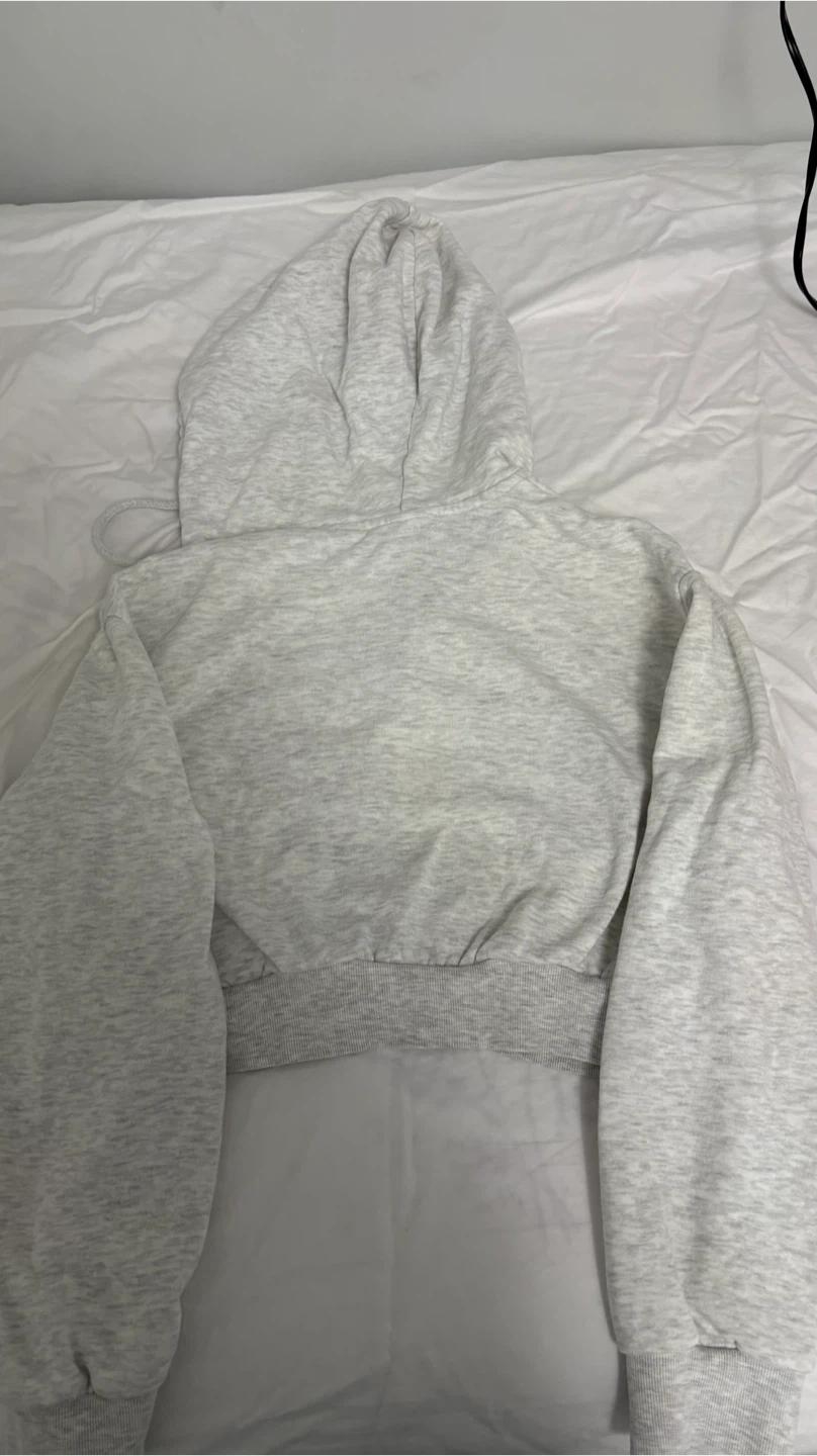 H&M Grey Zip-Up Hoodie - Size S - photo 2