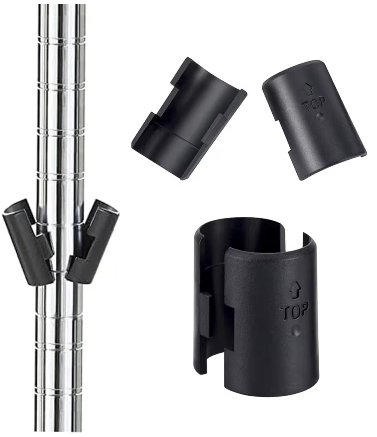 Wire storage unit shelf clips