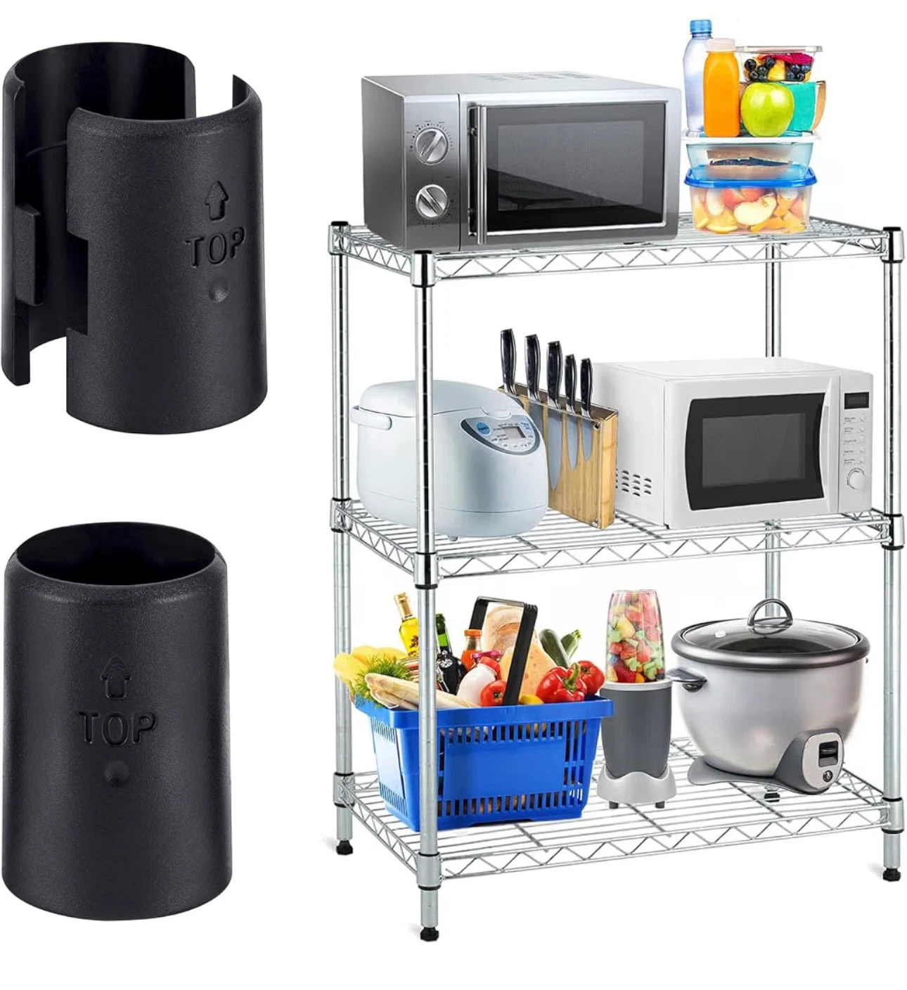 Wire storage unit shelf clips - photo 3