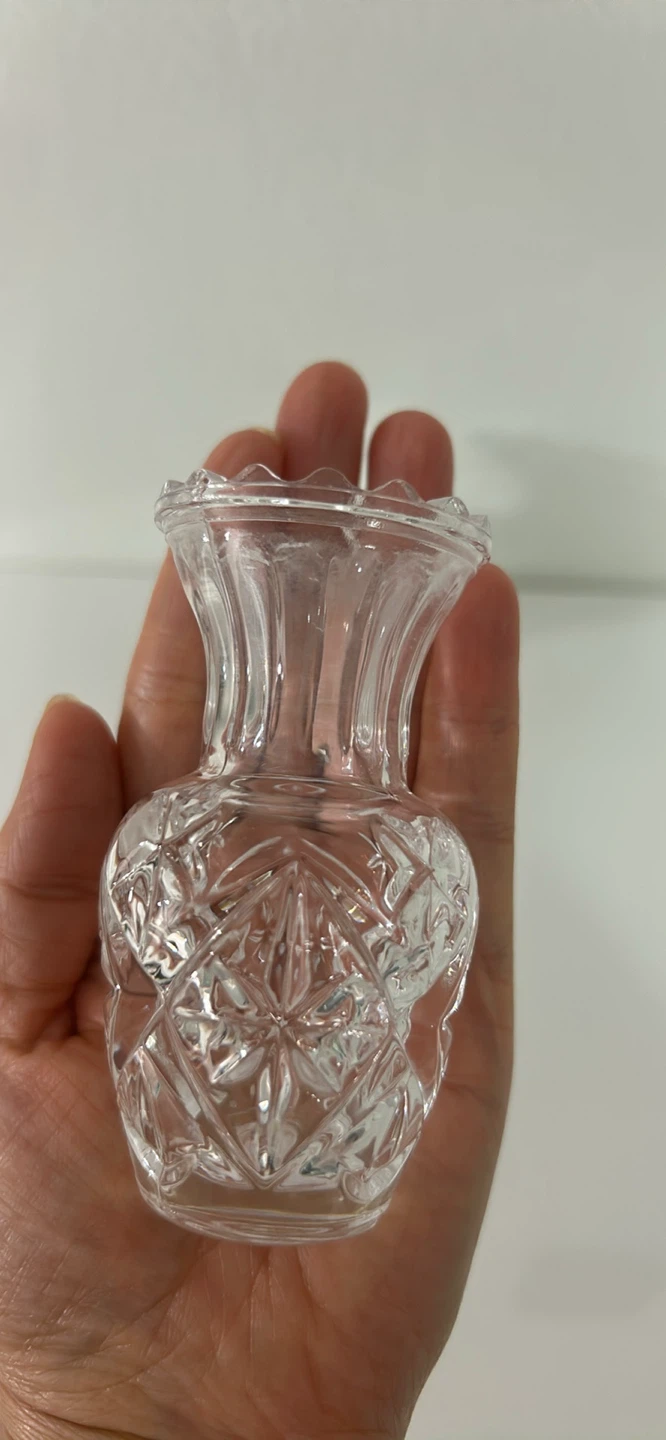 Small Crystal Vases (Set of 2)