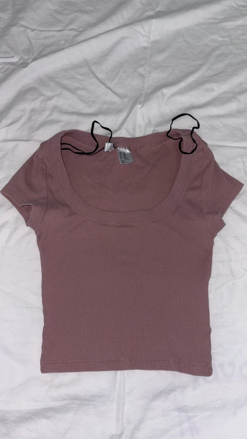 H&M Ribbed Cropped Top