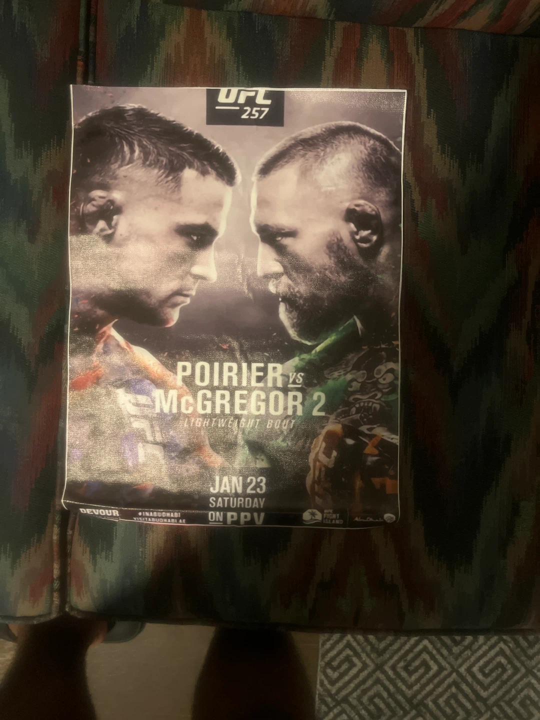 UFC 257 Poirier vs McGregor 2 Poster