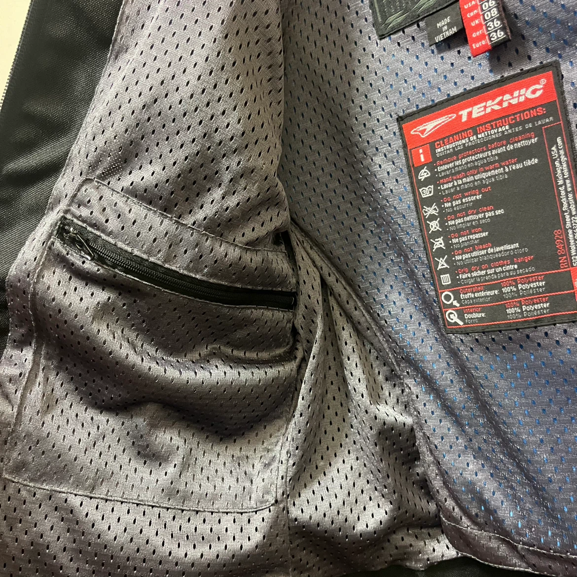 Teknic Ladies Motorcycle Jacket - Size 08 - photo 3