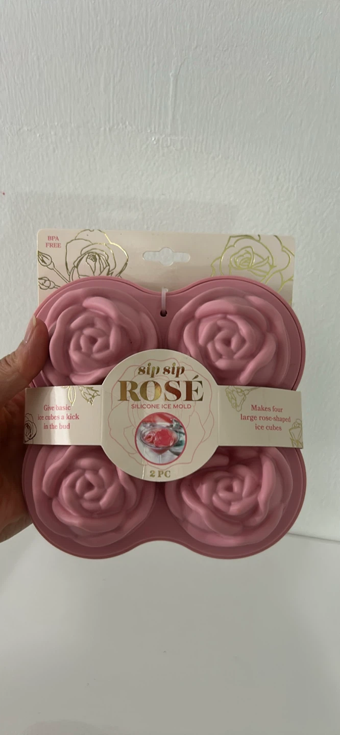 Sip Sip Rosé Silicone Ice Mold - Rose Shape