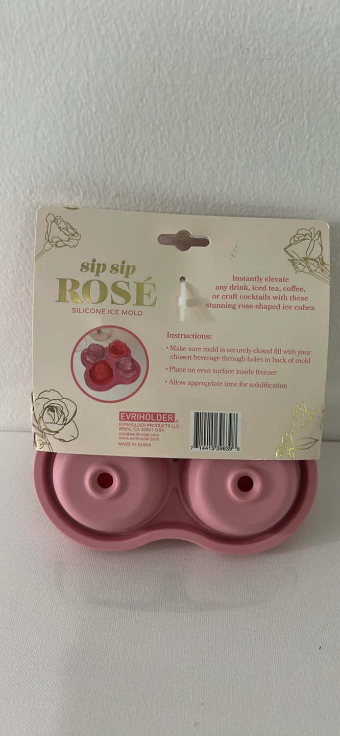 Sip Sip Rosé Silicone Ice Mold - Rose Shape - photo 2