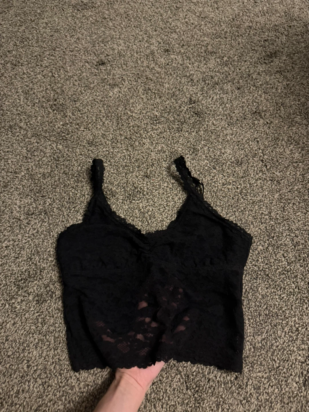 Aerie Black Lace Cami XS