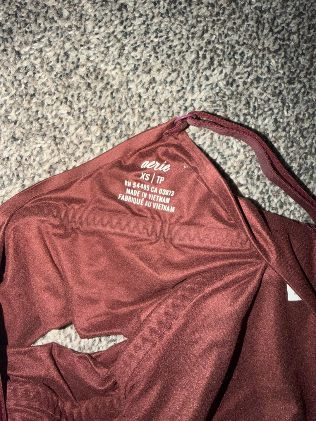 Aerie Bralette - XS - Burgundy Lace Trim - photo 2