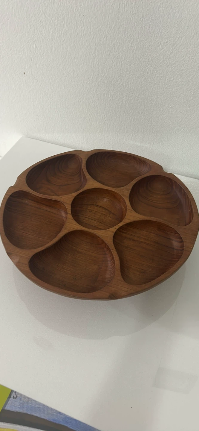 Wooden Divided Serving Platter