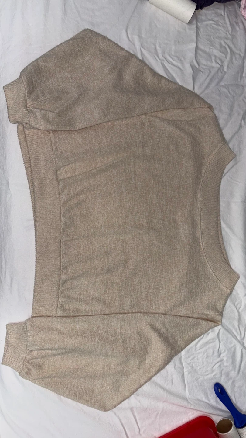 Beige Crewneck Sweater