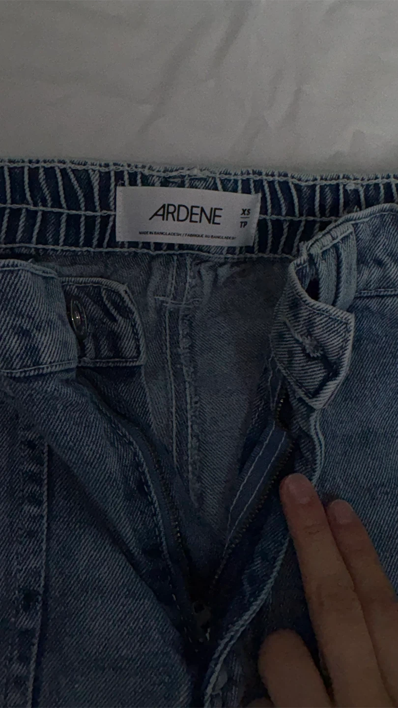 blue Denim Cargo Pants - photo 3