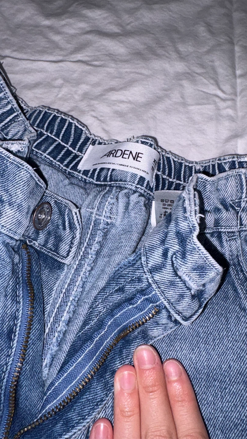 blue Denim Cargo Pants - photo 4