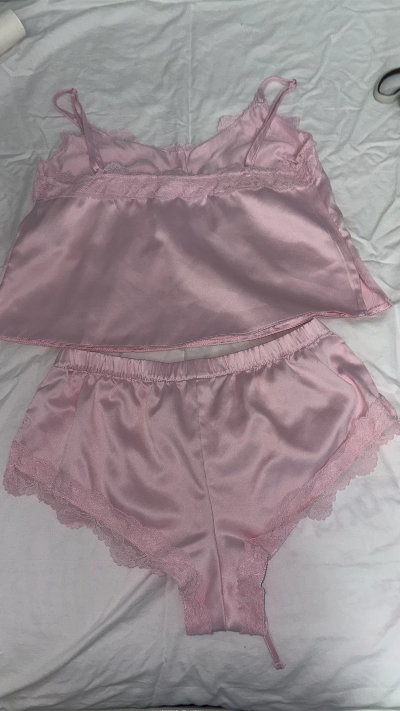 Weekend Edition Pink Satin Pyjama Set - photo 2