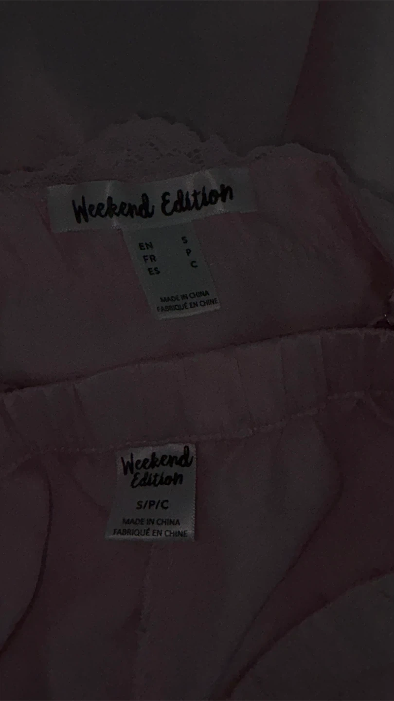 Weekend Edition Pink Satin Pyjama Set - photo 3